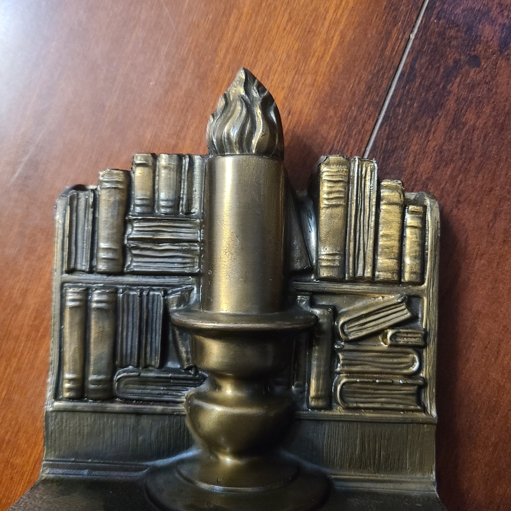 Vintage Ronson Candlestick Bookend - Picture 3 of 11